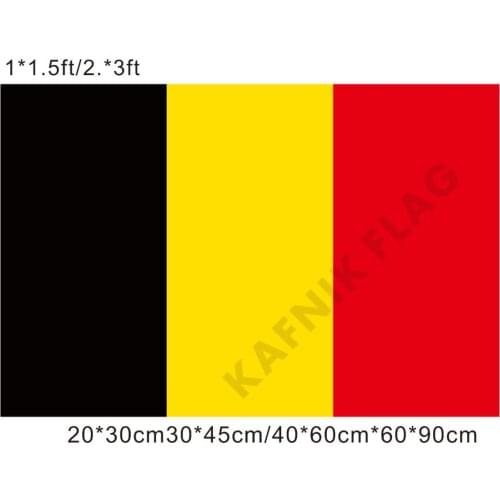 KAFNIK,free shipping 20*30cm/30*45cm/40*60cm/60*90cm small flags Belgium Flag for Countries World Event Decorative Flags
