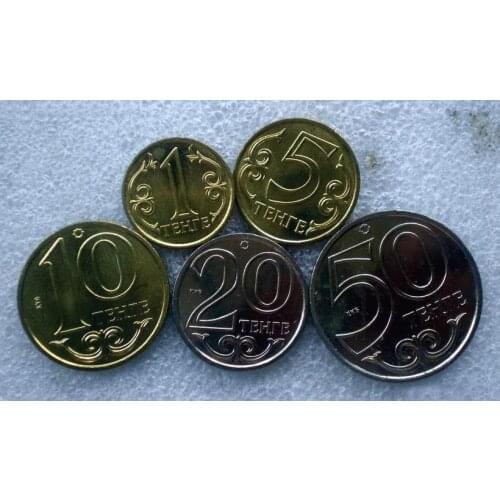 Kazakhstan Set 5 Pieces Coins Old Original Coin Collectible Edition Real Rare Commemorative Random Year