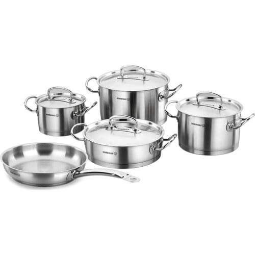 Korkmaz Steel Proline 9 Piece Cookware Set A1150