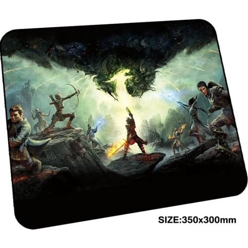 Dragon age mousepad gamer 350x300x3mm gaming mouse pad present notebook pc accessories laptop padmouse Customized ergonomic mat