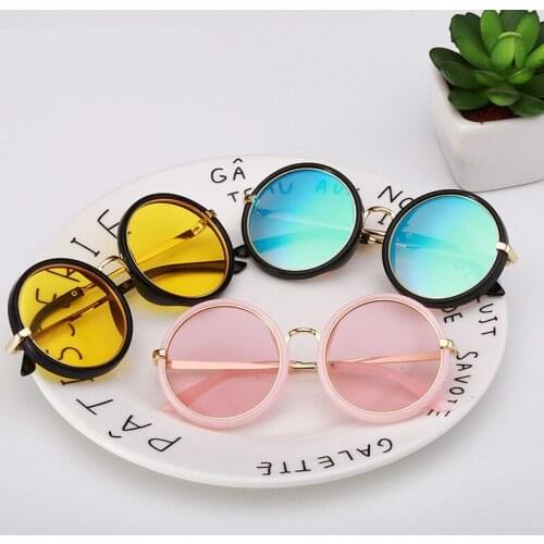LATASHA Round Sunglasses Frame Glasses Kids Retro Frame Glasses For Kids Sunglasses Baby Sunglasses Girls Boys UV400