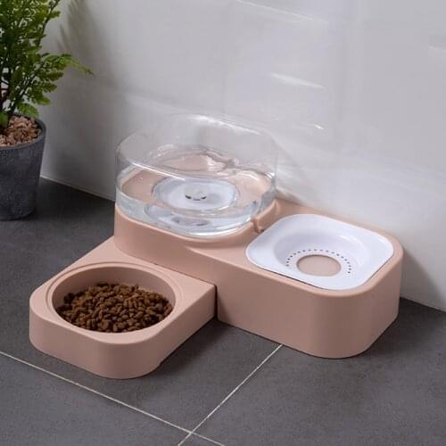 Pet Dog Bowl Automatic Feeder Fountain 1.5L Water Drinking Feeding Container 667A