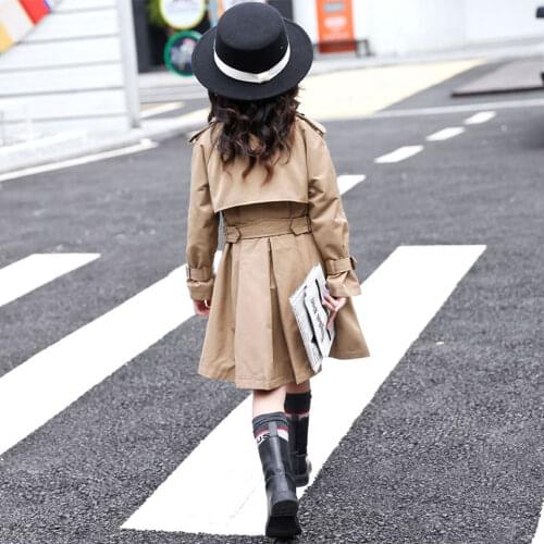 Fashion 2019 Children Brand Wind Coats for Baby Girls Outerwear Spring & Fall Trend Style Princess Girls Jackets Kids Coat