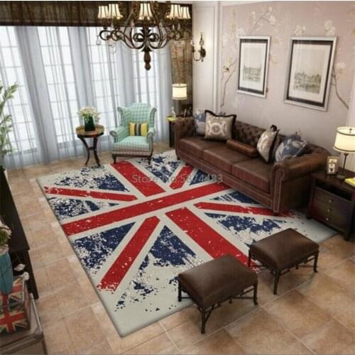 Fashion Modern Retro Classic British Flag Kitchen Living Room Bedroom Bedside Carpet Floor Mats