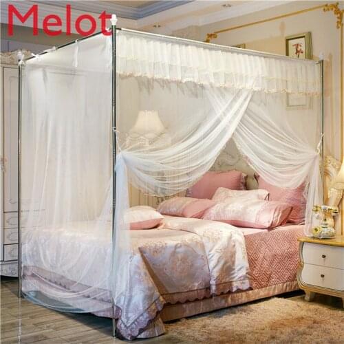 Single Door Mosquito Net Household 1.8M Bed 1.5 Old-Fashioned Mosquito Net Princess 1.35 Floor Stand 1.2 M 2.0 X2.2