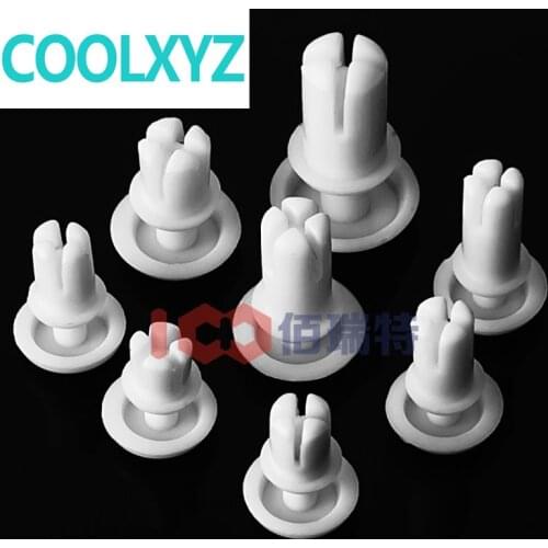 Nylon Rivet Black White Plastic Rivet R-shaped PC Plastic Mother Rivet Plastic Expansion 50PCS