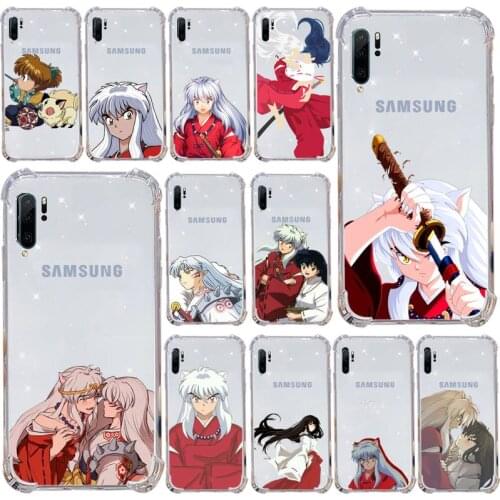 Anime Inuyasha Phone Cases Transparent Clear For Samsung Galaxy A71 A21s S8 S9 S10 plus note 20 ultra