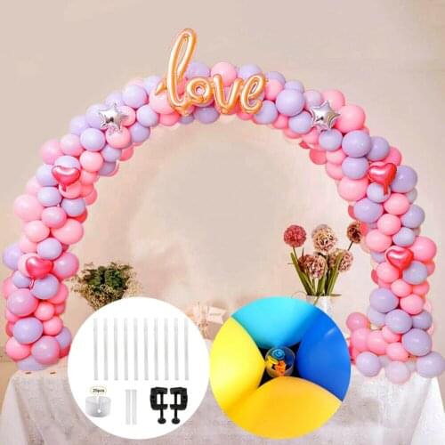 DIY Balloon Arch Kit Balloons Column Stand with Frame Base Pole Balloons Clips Balloons Holder Column Stand for Wedding Decor
