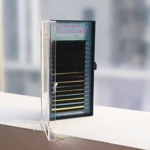 16rows/tray 7-15mm Mix Individual Mink Eyelashes Extension Russian Volume Eyelashes Extension