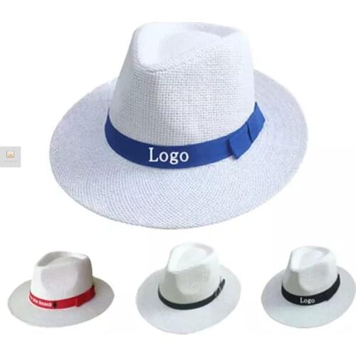 HIgh Quality Popular Summer Paper Straw Hat Panama Straw Hat 10pcs a lot