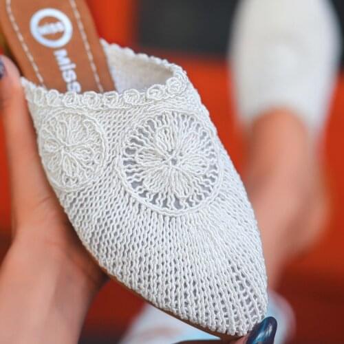 Tonar Stel White Braided Women Slippers Spring Summer New Season Casual New Creation Cool Summery Style Comfortable