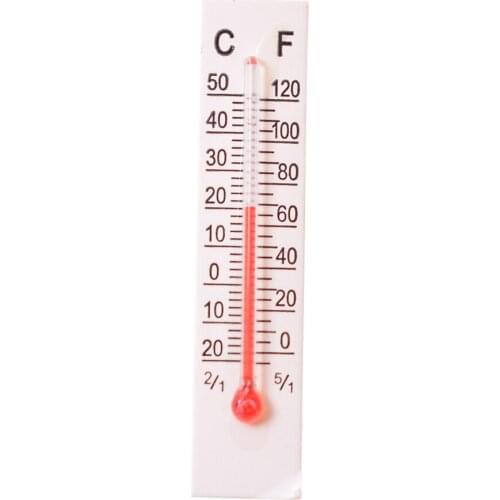 10pcs 5cmx1.1cm Miniature Paper Cardboard Thermometer Indoor Outdoor Garden Home Garage Office Room Temperature Measurement Tool
