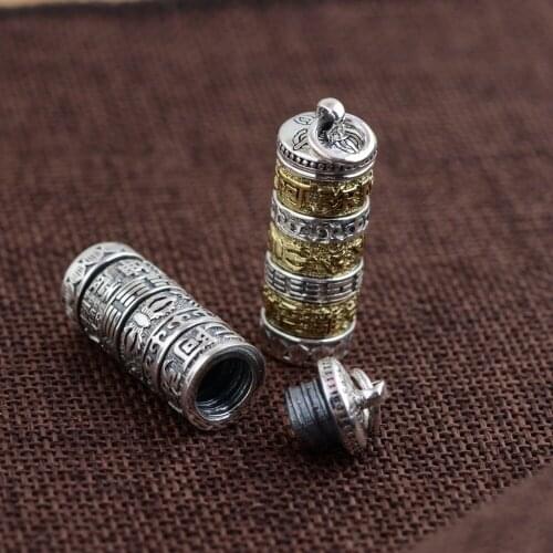 100% real 925 STERLING SILVER memorial Cremation Jewelry CASKET Ash open Pendant tag charm Urn holder silver /gold color A880