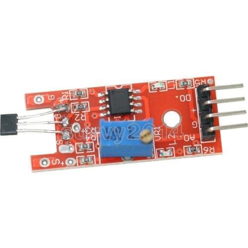 4pin KY-024 Linear Magnetic Hall Switches Speed Counting Sensor Module diy Starter Kit KY024 for arduino