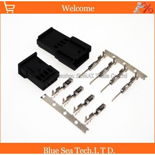 4Pin male&female Auto Ambient Light Modification Plug,X1 Drive Recorder Take Power Plug for BMW Benz car ect