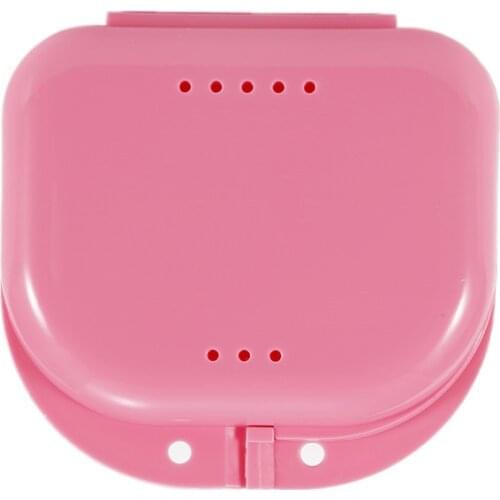 50pcs Denture Tray Box Dental Orthodontic Retainer Box Case Plastic Teeth Container Denture Box False Teeth Protective Case