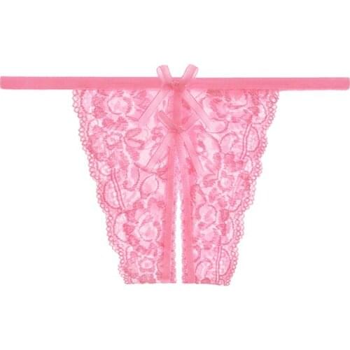 6PC Women Sex Thong Underwear Girls Lovely Panties Bow Intimate Panty Solid Color Underpants For Female XXS-L 2211N