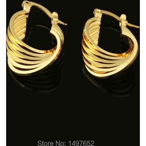 Adixyn 2017 New Trendy Ethiopian Gold Earrings / Gold Color Dangle Earrings African/Middle east/Kenya for Women Wholesale