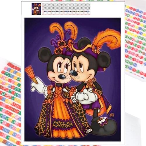 Diamond Painting Disney Noble Mickey Mouse Cartoon Fantasy Animal Full Drill Cross Stitch Art 5D DIY Mosaic Home Wall Decoration