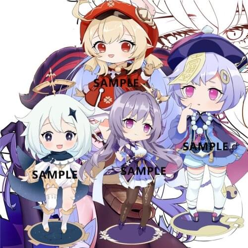 Anime Ornaments Hot Games Genshin Impact DIY Accessories Project Character Acrylic Stand Card Halloween Cosplay Props Kids Toys