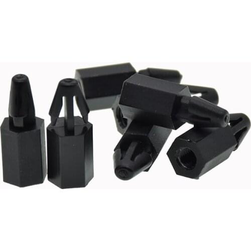 Black/white Nylon Spacing Screw For PCB Board Thickness of 1.0-1.8mm Fixed Nylon Standoff Spacer Pillar with female thread M3