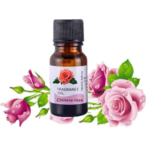 Pure Chinese rose Essential Oil Natural Essential Oils Aromatherapy Diffusers Oil Relieve Stress Home Air Care 10ml