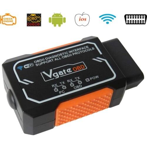 Vgate WIFI OBD 2 Diagnostic Interface Elm327 V1.5 OBD2 Scanner For Android/IOS V1.5 Elm 327 Auto Diagnostic Tools PIC18F25K80