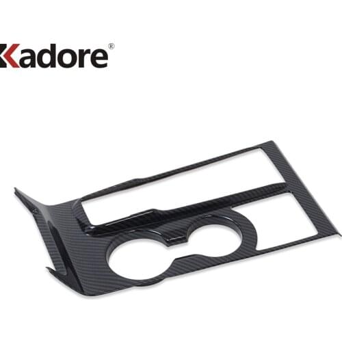 For Hyundai Tucson 2019 2020 Carbon Fiber Car Styling Water Cup Holder Covers Trim Sticker Interior Accessories Left Hand Driver