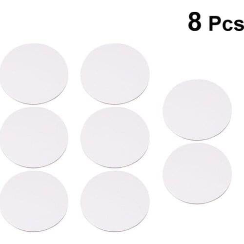 8PCS 10CM Round Canvas Drawing Board Premium Art Painting Board Artist Round Shape Canvas Board Oil Paint Canvas Sketchpad