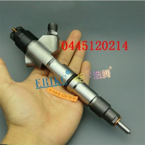 ERIKC 0 445 120 214 Auto Fuel Injector Assembly 0986AD1007 Common Rail Injection for Bosch Prfession Weichai WD10 Car Accessory