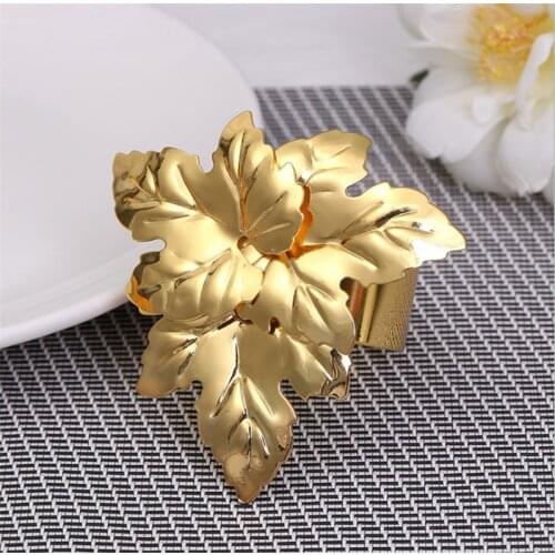 Marious 25pcs/lot crystal Napkin Ring/Wrap Serviette Holder Wedding Party Dinner gold ring Table Decoration Home free shipping