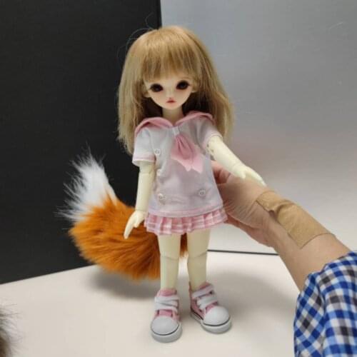 Yuri Doll Use Wolf Fox Tail Beast Tail Nekomimi Anime Handmade SD DD 1/3 1/4 1/6 BJD Toy Accessory Cosplay Props C