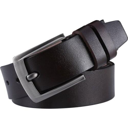 Anpudusen Cow genuine Leather Belts male belt for jeans luxury classice designer strap vintage pin buckle men belts for men