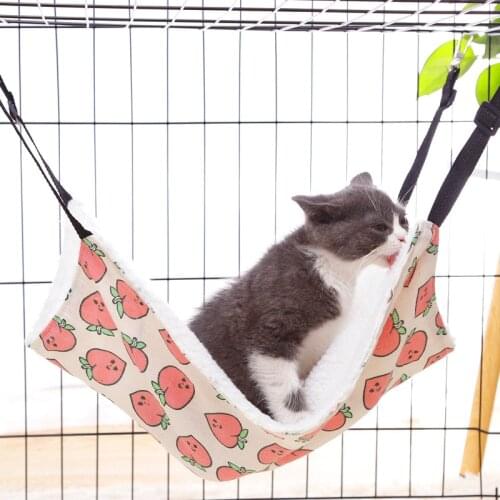 Lamb Wool House for Cats Products for Pets Cat Hammock Pet Beds and Mats for Cats Accessories Furniture So Sleeping Bag Plush