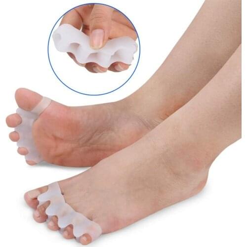 Silicone Toe Separators Hallux Valgus Hallux Valgus Corrector for Foot Care Bunion Corrector (1 Pair)