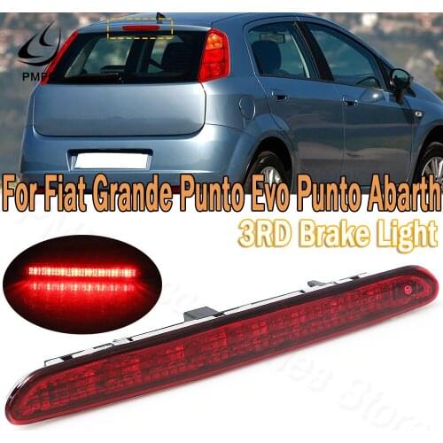 PMFC LED 3RD Taillight Brake Light Stop Lamp Rear Additional High Mount Lamp Red For Fiat Grande Punto Evo Punto Abarth 51974522