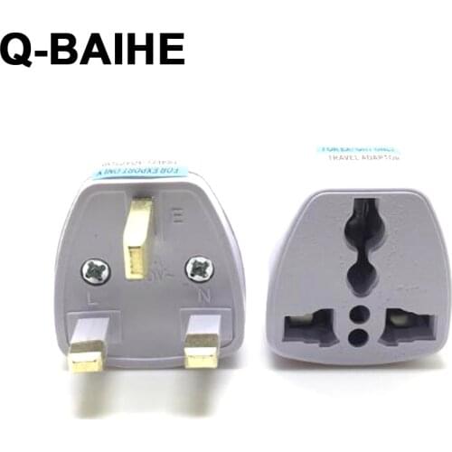 Universal Travel Adapter AU US EU to UK AC Conversion Electrical Plug 250V 10A