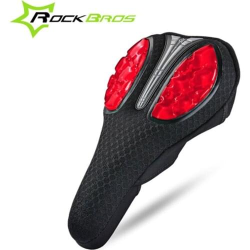 ROCKBROS Bicycle Saddle Cover GEL Comfortable Soft Breathable Mountain Road MTB Bike Saddle Cover Cycling Seat Accessories