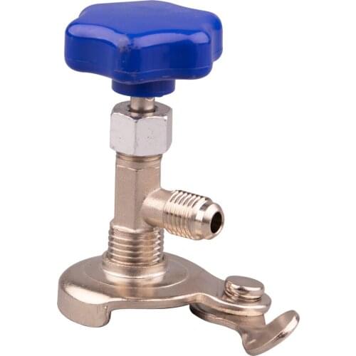 1 Pc High Quality Auto R134a Air Refrigerant AC Can Tap Valve Bottle Opener Tool With Blue Cap