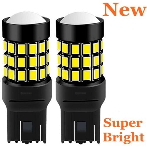 2PCS T20 7443 W21/5W Super Bright 1500LM LED Car Tail Brake Lamp Turn Signal Auto Rear Parking Bulb Daytime Running Light