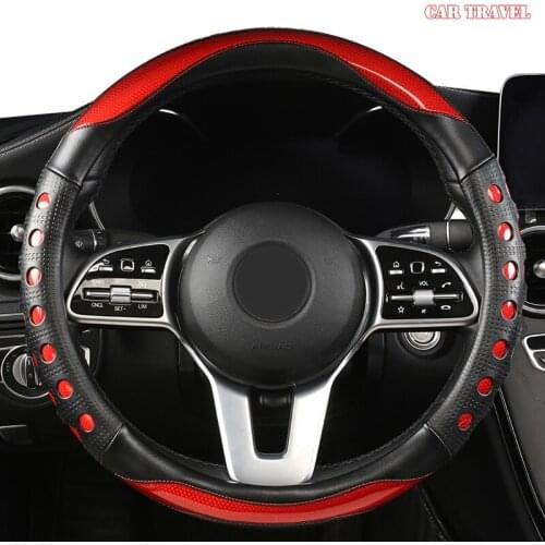 CAR TRAVEL Microfiber Leather Car Steering Wheel Cover For Perodua Myvi Alza Axia Viva Kelisa Bezza Kancil Aruz Rusa