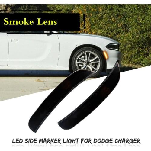 Car Accessories Lights For 2015-2020 Dodge Charger Side Marker Front Bumper