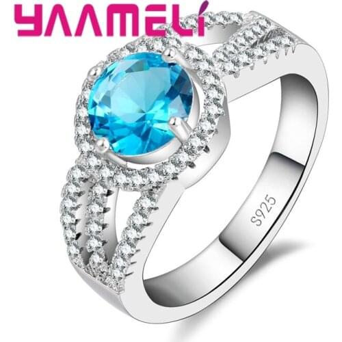 Big Crystal Disc Wide Face Ring 925 Sterling Silver Hot High Quality Colorful Classic Retro Style Songkran Ethnic Gift