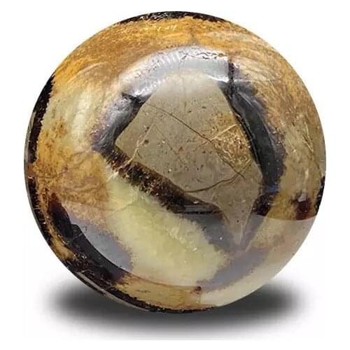 MOKAGY Large Natural Septarium Quartz Stone Crystal Sphere Ball Ornaments 85MM-90mm 1pc