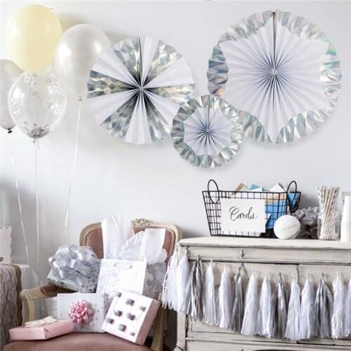 DIY Tissue Paper Fans Party Decorations Christmas Hanging Paper Crafts Baby Shower Decorations Birthday Wedding Decor Supplies