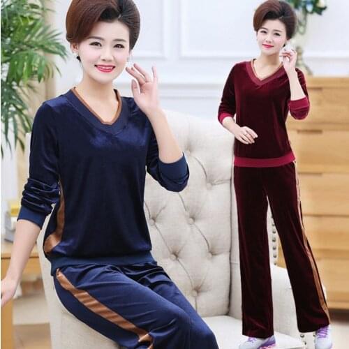 Breathable Solid Spring O-Neck Full Sleeve Straight Pants Two Piece Set Outdoor Sport Training & Exercise Sets