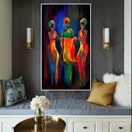 Indian Wall Art Prints Canvas Painting Abstract Women Figure Pictures Poster Vintage Posters & Prints Home Wall Decora Painting