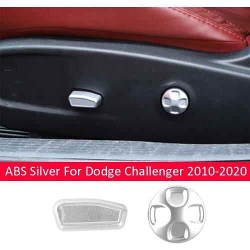 ABS Seat Adjustment Switch Button Cover Kit For Dodge Challenger 2010-2020
