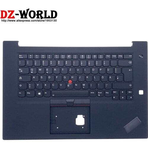 Repaint Shell Palmrest Upper Case With German Backlit Keyboard for Lenovo Thinkpad P1 Gen2 X1 Extreme 2nd Laptop C Cover 02HM990