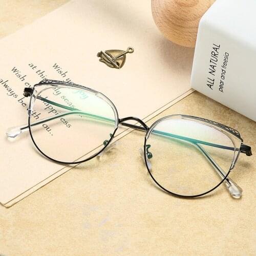 2020 Hot sale French Eyewear Brands Retro Round Computer Radiation Reading Glasses for adult AB039